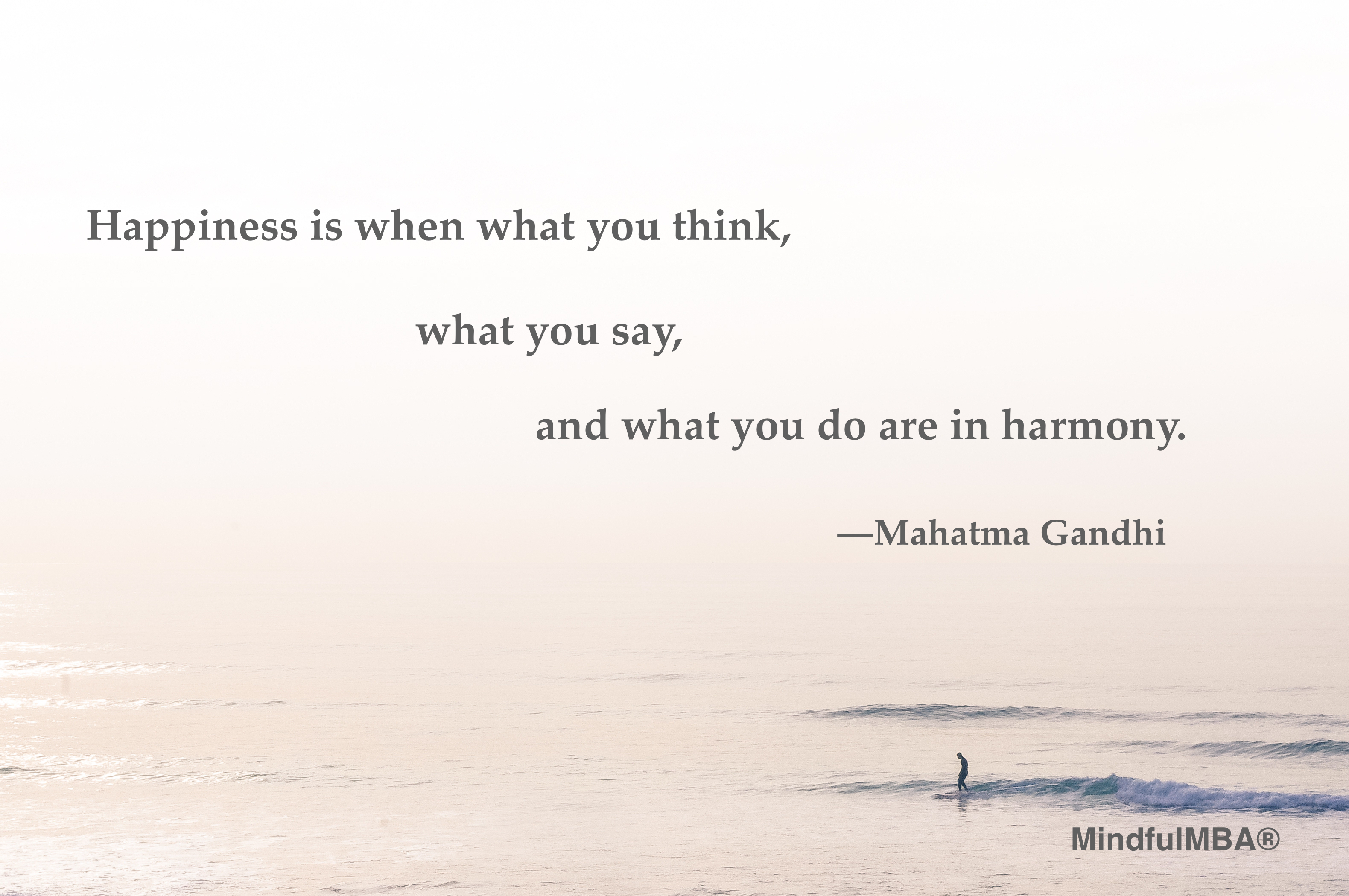 Gandhi_Happiness Harmony quote w tag