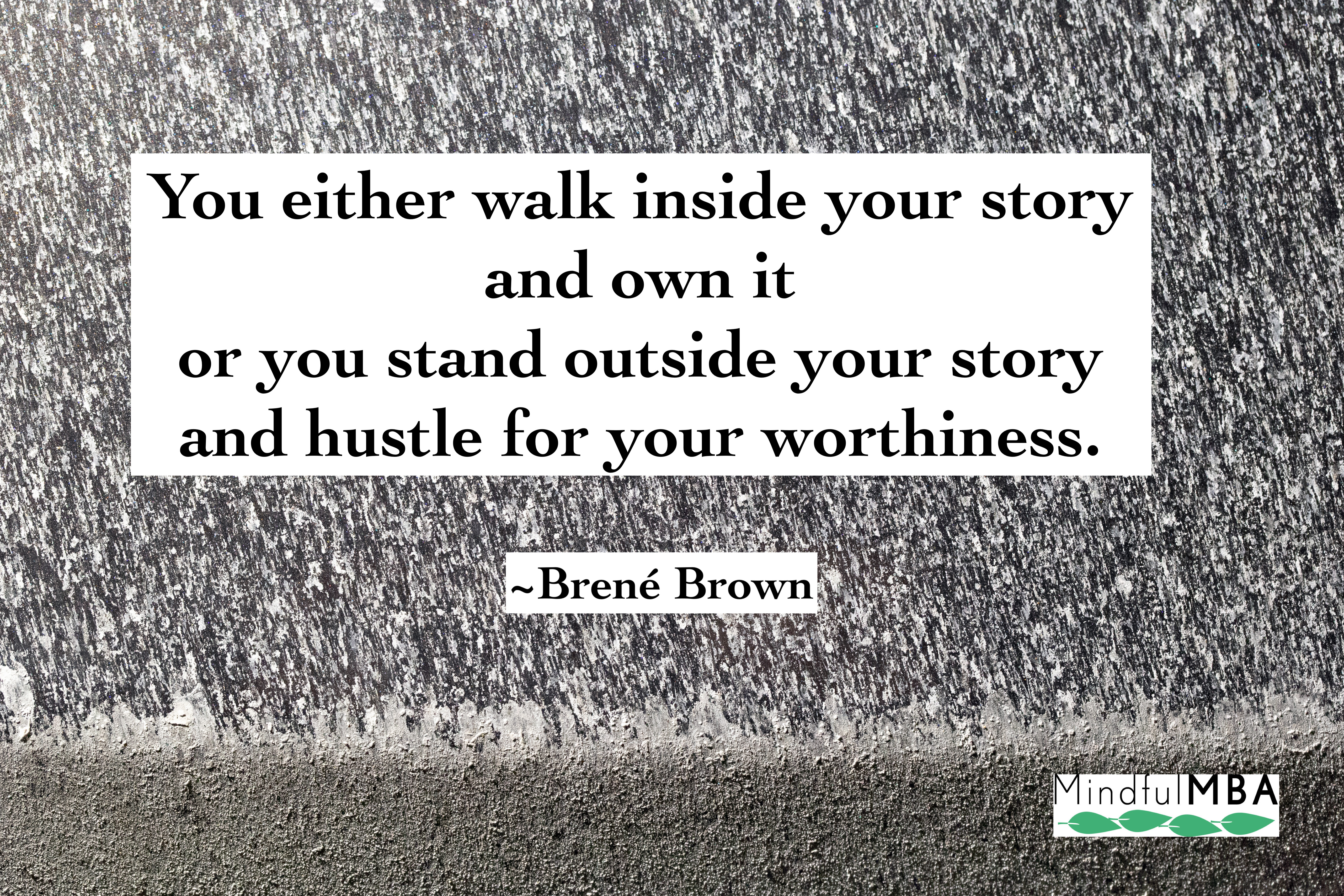 Brene Brown_Story quote w logo