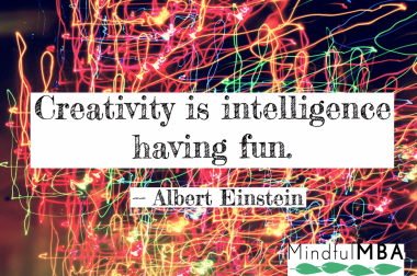Einstein Creativity Fun quote w logo