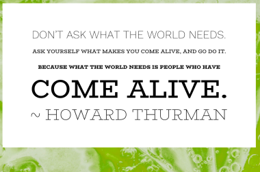 H Thurman come alive quote w logo