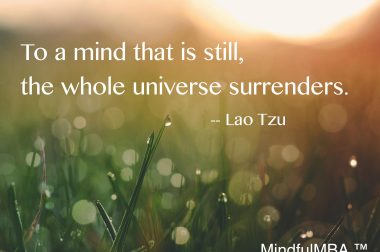 Mind is Still Lao Tzu quote w tag