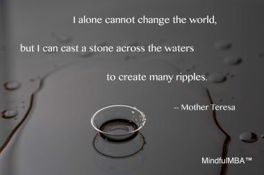 Mother Teresa ripples quote w tag