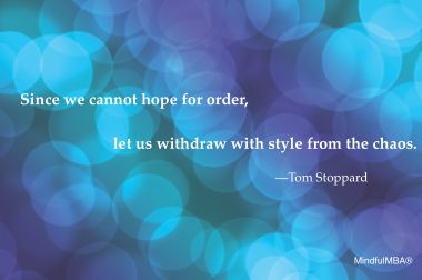 Tom Stoppard Chaos quote w tag